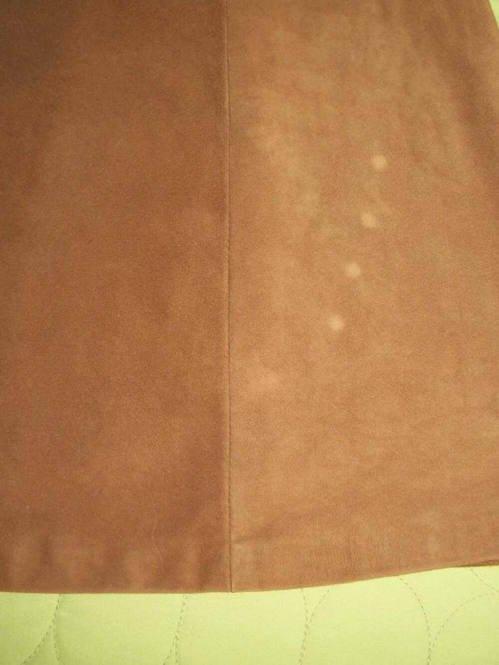 MaxMara Brown Suede A-Line Skirt - Picture 8 of 13